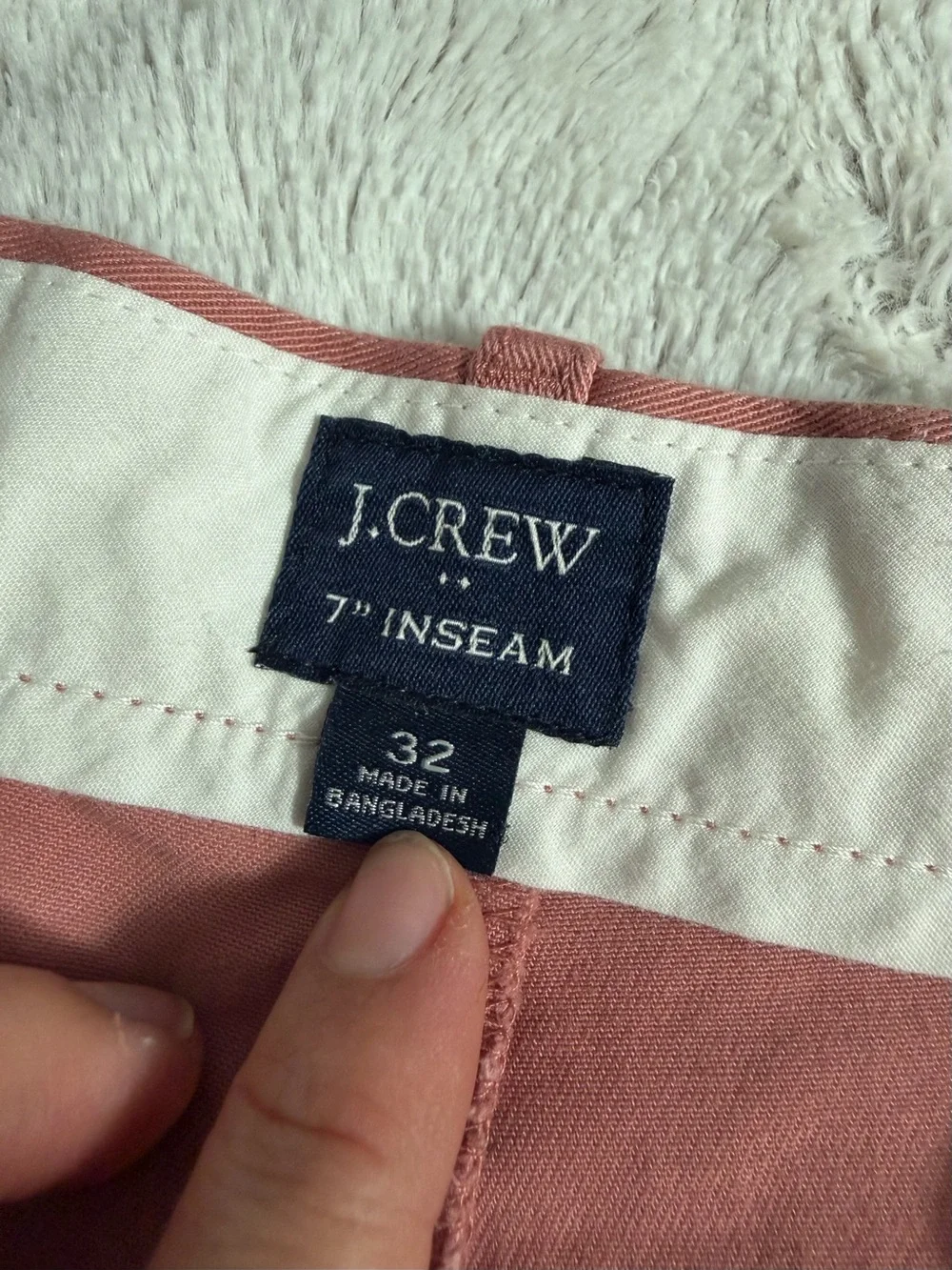 J.Crew Men's Gramercy Chino Shorts Flat Front Coral Pink 32
